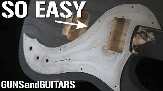 CHEAP and EASY DIY sheet metal pickguard [upl. by Lynad850]