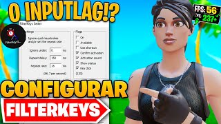 COMO CONFIGURAR FILTERKEYS SETTER  DIMINUI INPUT LAG ‹ FortAlef › [upl. by Uri]