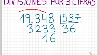 Divisiones por tres cifras 5º Primaria [upl. by Eldnar]