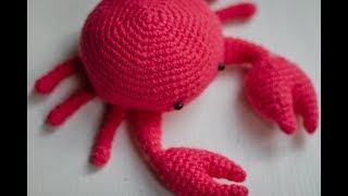 Crochet Amigurumi Crab [upl. by Odeen539]