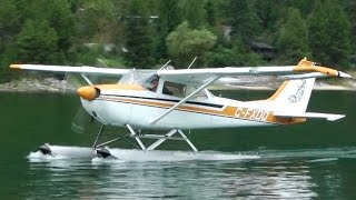 Cessna Floatplane Water Landing [upl. by Dorfman616]