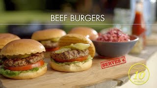 Deliciously easy beef burgers  Classic Mary Berry  BBC [upl. by Nnalyrehc]