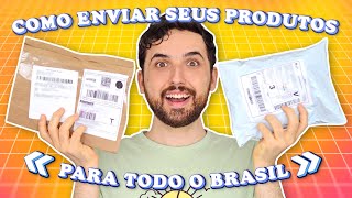 COMO ENVIAR PRODUTOS PELOS CORREIOS  Embalagem calcular frete e enviar produtos da sua loja [upl. by Ahsed]