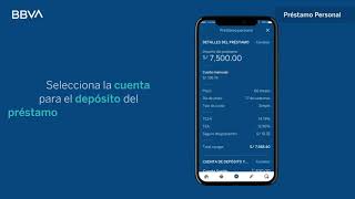 Pide un préstamo  Nuevo App BBVA [upl. by Bradan]