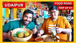 Udaipur Food Tour  Food Road Trip  Veggie Paaji [upl. by Raynah687]