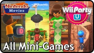 Wii Party U  All Mini Games 2 Players Master Difficulty [upl. by Risley]