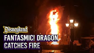 Fantasmic Dragon Catches Fire at Disneyland [upl. by Asiralc]