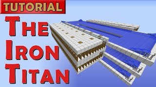 The Iron Titan  Minecraft Iron Golem Farm  2600 Ironhr Works in 113 [upl. by Eilliw]