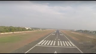 A320 Smooth Landing in Trivandrum International Airport VOTV  Indigo [upl. by Alyose484]