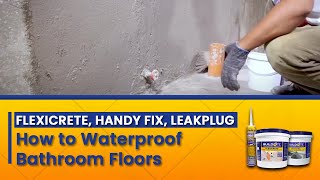 Flexicrete How to Waterproof Shower Floors and Bathrooms [upl. by Cordula]