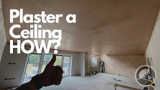 Beginners Guide How To Plaster a Ceiling [upl. by Nadoj]