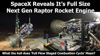 SpaceXs Full Size Raptor Rocket Engine Revealed By Elon Musk [upl. by Calandria344]