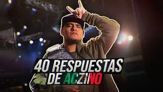 Las 40 MEJORES RESPUESTAS de ACZINO ¿El Mejor 🐐  Subtitulado [upl. by Alonzo]