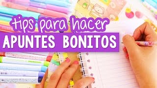 CÓMO HACER APUNTES BONITOS Y PERFECTOS  Tips regreso a clases ✎ Craftingeek [upl. by Vaientina]