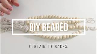 DIY Curtain Tiebacks  NoCost Project [upl. by Hoeg471]