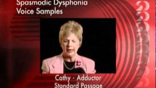 Spasmodic Dysphonia Voice Samples [upl. by Northington52]