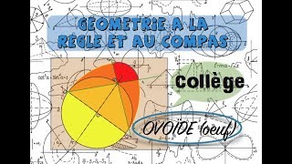 Tracer un Ovoïde oeuf  Géométrie collège [upl. by Burrill]