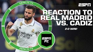 Real Madrids performance against Cadiz was brilliant  Craig Burley  ESPN FC [upl. by Otineb887]