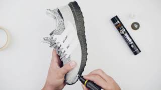 Turning Black Ultraboost White  Crep Protect Mark On [upl. by Ohare]