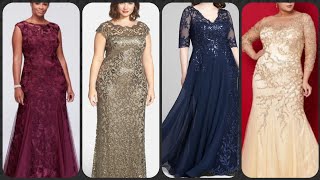 Stylish yourself in perfect plus size formal wear chiffon maxi dresses evening dresses designs [upl. by Sadella]