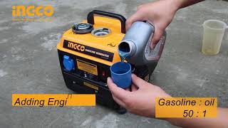 GENERADOR GASOLINA 800W INGCO UGE8002 [upl. by Yenitsed]