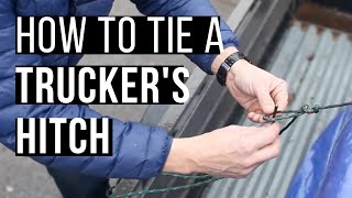 How To Tie A Truckers Hitch [upl. by Reffinej]