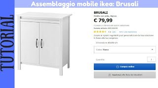 TUTORIAL  Montaggio mobile con ante bianco IKEA Brusali [upl. by Ardys]