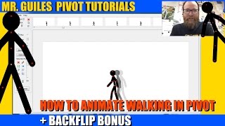 How To Do A Simple Walk In Pivot  Backflip Bonus [upl. by Olympium]