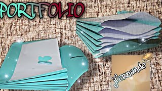 HOW TO MAKE A PORTFOLIO AT HOME  DIY [upl. by Ecirb369]