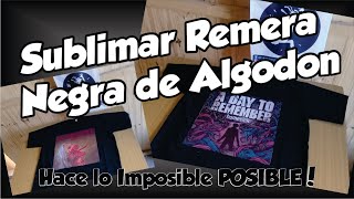 Como sublimar remeras negras de algodon [upl. by Atile]