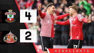 HIGHLIGHTS Southampton 42 Sunderland  Championship [upl. by Taddeusz157]