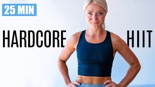 25 MIN HARDCORE HIIT WORKOUT  full body workout  no equipment  intense [upl. by Janaya]