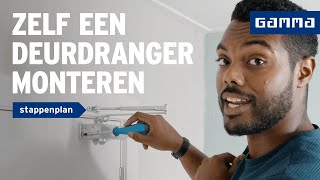 Deurdranger monteren en afstellen stap voor stap  Klussen met deuren  How to met GAMMA [upl. by Eilrebma114]