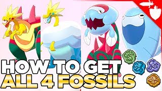 How to Get All Fossil Pokemon  Dracozolt Arctozolt Dracovish amp Arctovish Pokemon Sword and Shield [upl. by Seidnac]