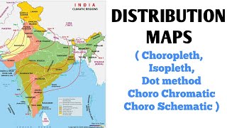 Distribution Maps in Geography In Hindi  NCERT [upl. by Ennayrb]