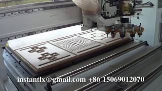 1325 CNC Router engraves MDF ATC CNC router [upl. by Ramyaj]