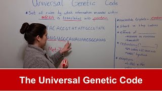 The Universal Genetic Code [upl. by Laval]