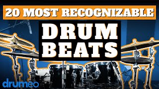 The 20 Most Recognizable Drum Beats [upl. by Sayette]