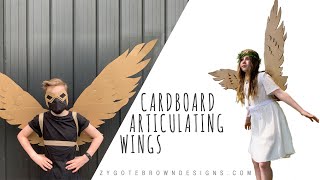 How to make Cardboard Articulating Wings [upl. by Akiner]