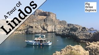 Lindos Rhodes  A Video Tour Of The Village And Bays [upl. by Leno]