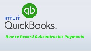 Quickbooks Online  How To Record CIS Subcontractor Payments [upl. by Ahsimik733]