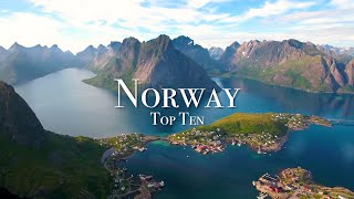 Top 10 Places To Visit In Norway [upl. by Ellak]