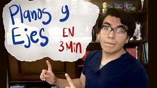 Planos y ejes anatómicos en 3 minutos EXPLICACIÓN FÁCIL [upl. by Enyawad]