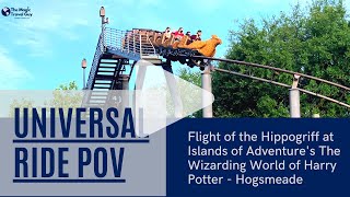 Flight of the Hippogriff Full Ride POV  Wizarding World of Harry Potter  Universal Orlando [upl. by Reffotsirk820]