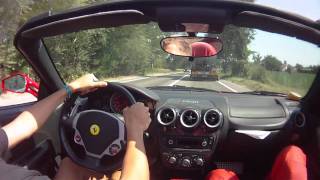 Ferrari F430 Spider test drive in Maranello [upl. by Isnam]