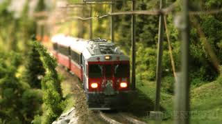 Model Trains from Switzerland The Rhaetian Railway RhB  Metre gauge and electrified [upl. by Neillij]