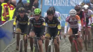 Belgian National Championships Cyclocross  Oostende  812017 MEN [upl. by Assilaj]