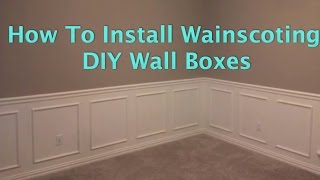 How to install wainscoting Wall Boxes [upl. by Annoek175]