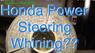 How To Cheaply Fix a Noisy Honda Power Steering Pump [upl. by Melnick192]