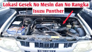 Posisi Nomor Mesin dan Rangka Isuzu Panther [upl. by Pilar]